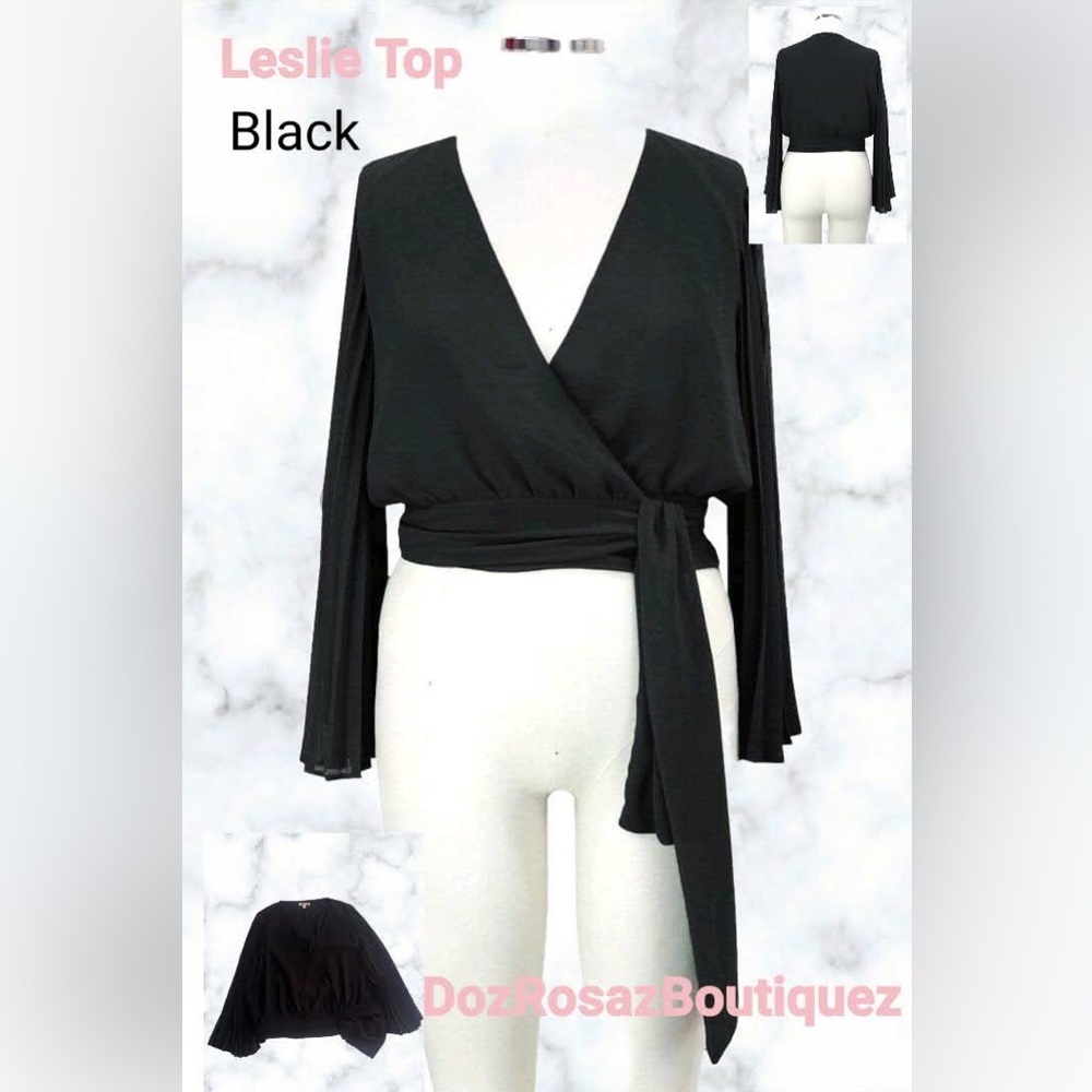 Leslie Top Black (blouse)